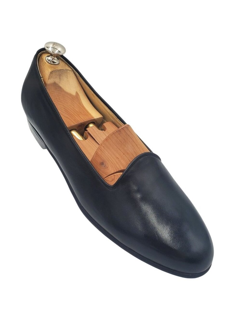 New Bragano Cole Haan Men size 10 Black Calf Leather loafer dress shoes Italy